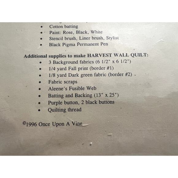 pattern Harvest Thyme autumn wall quilt (12" x 24") matching doll - Picture 8 of 8